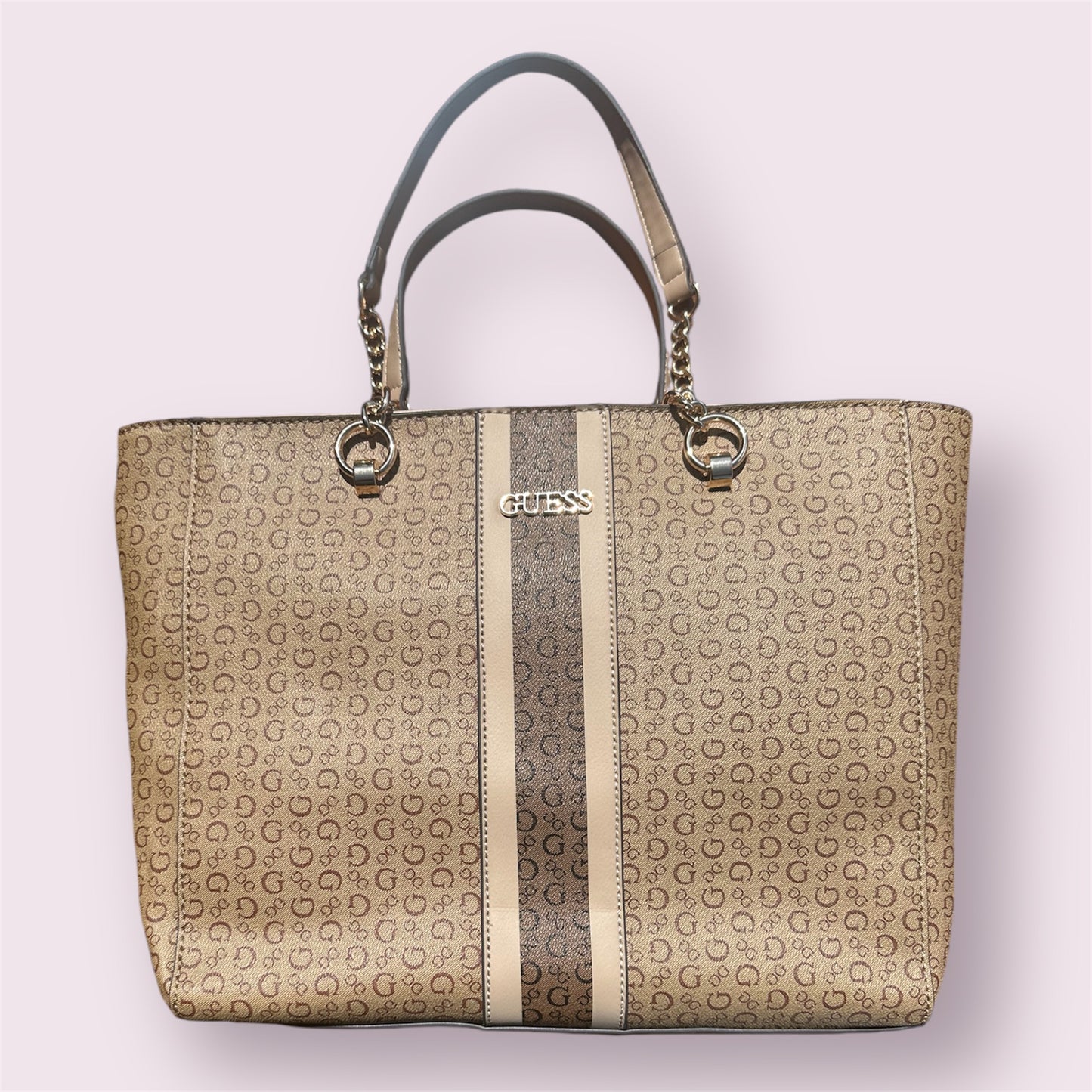 Bolso Guess Grande Bronce y Beige