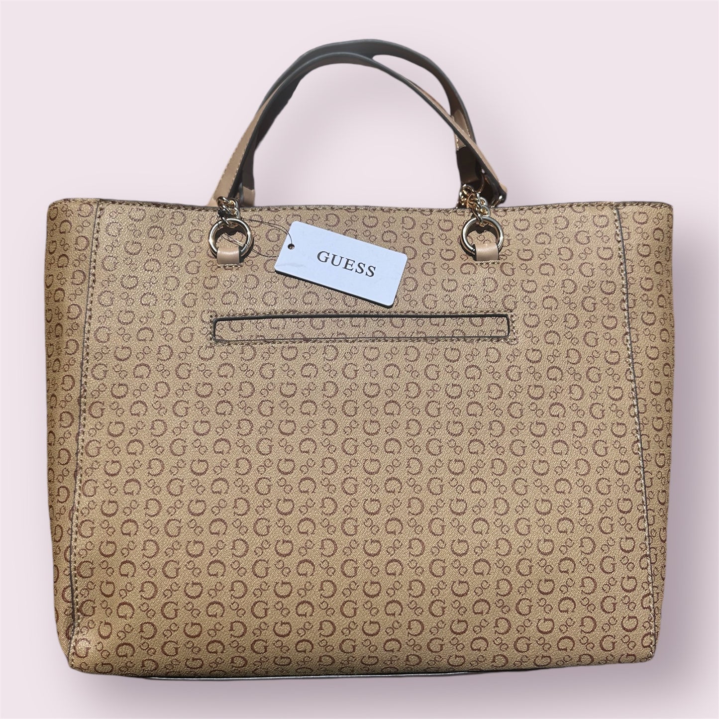 Bolso Guess Grande Bronce y Beige